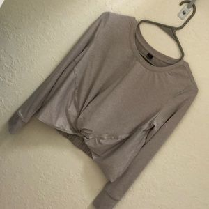 YOGALICIOUS Cropped Front Knot Long Sleeve XS